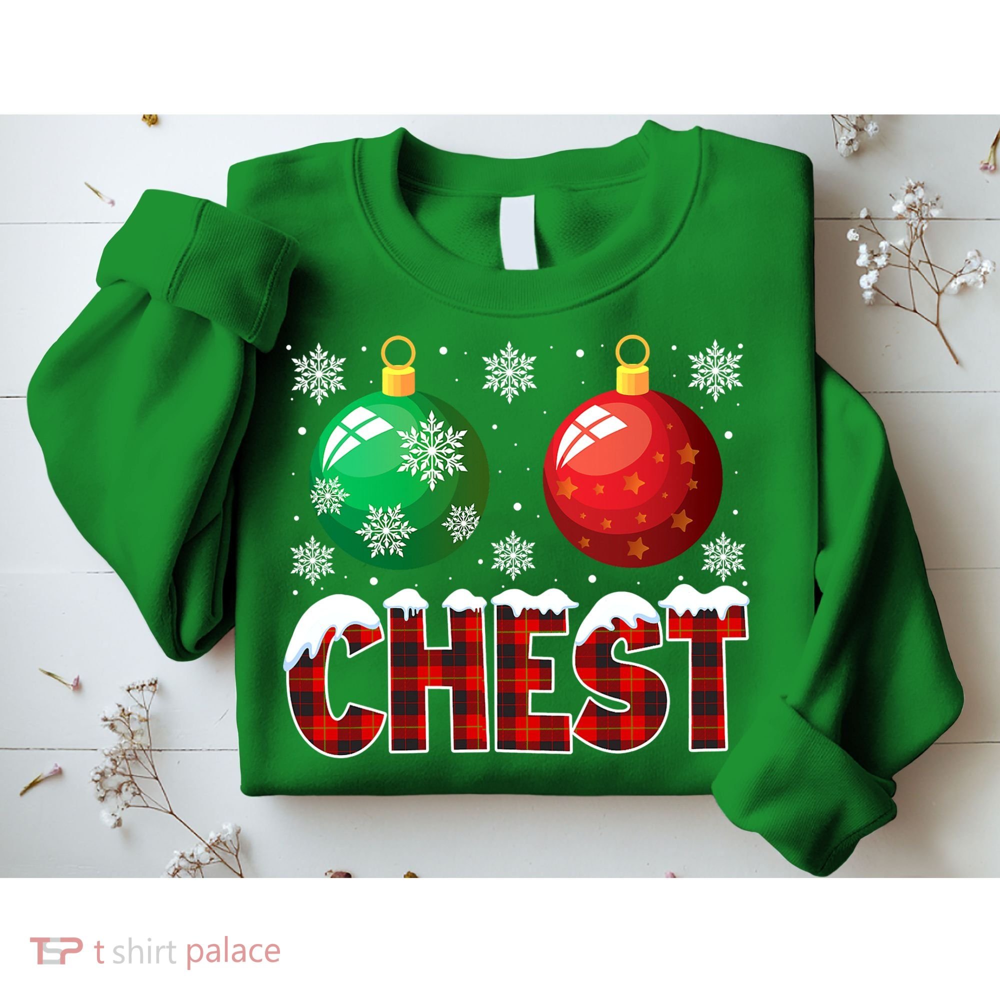 Chest Nuts Christmas Funny Matching Couple Chestnuts Sweatshirt