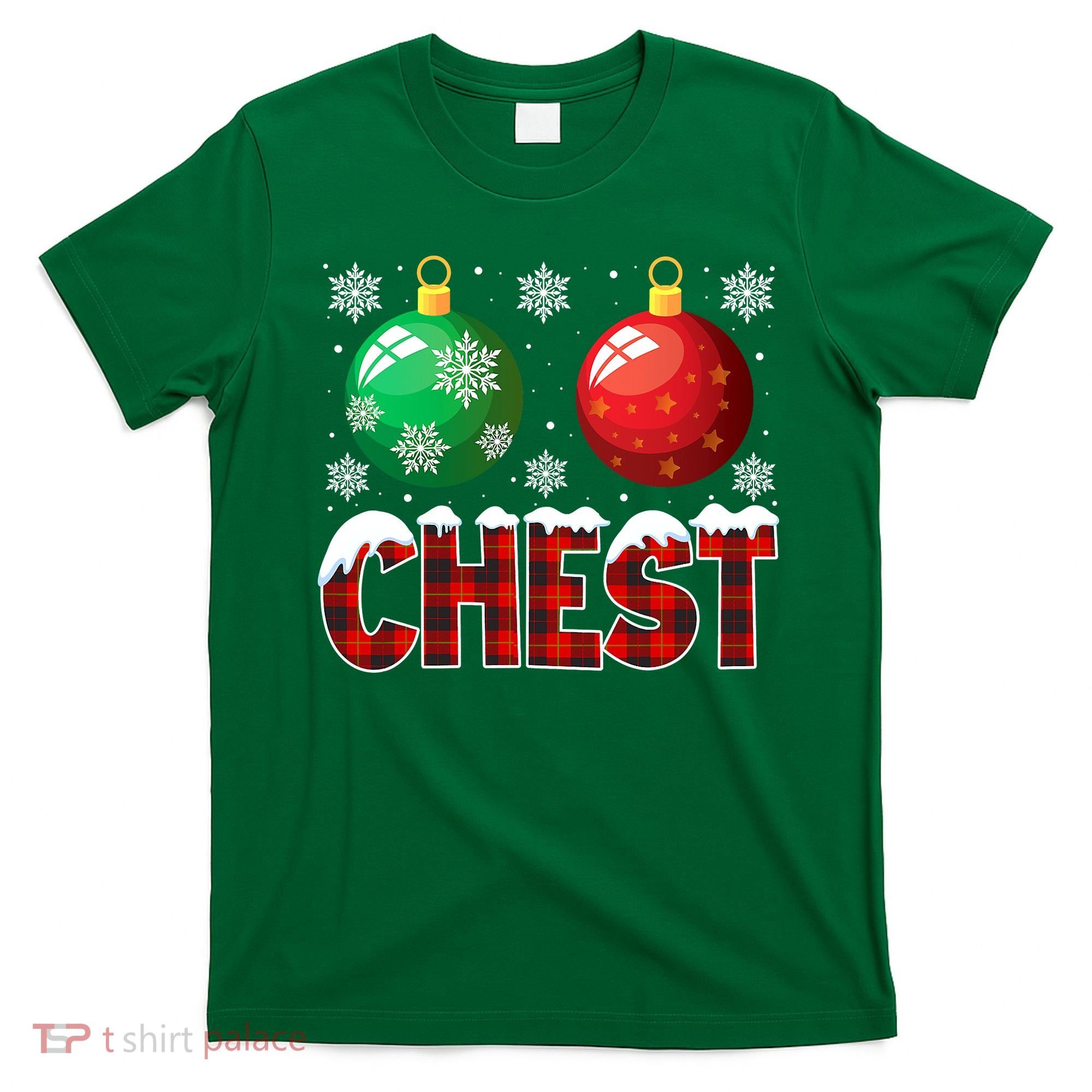 Chest Nuts Christmas Funny Matching Couple Chestnuts T-Shirt