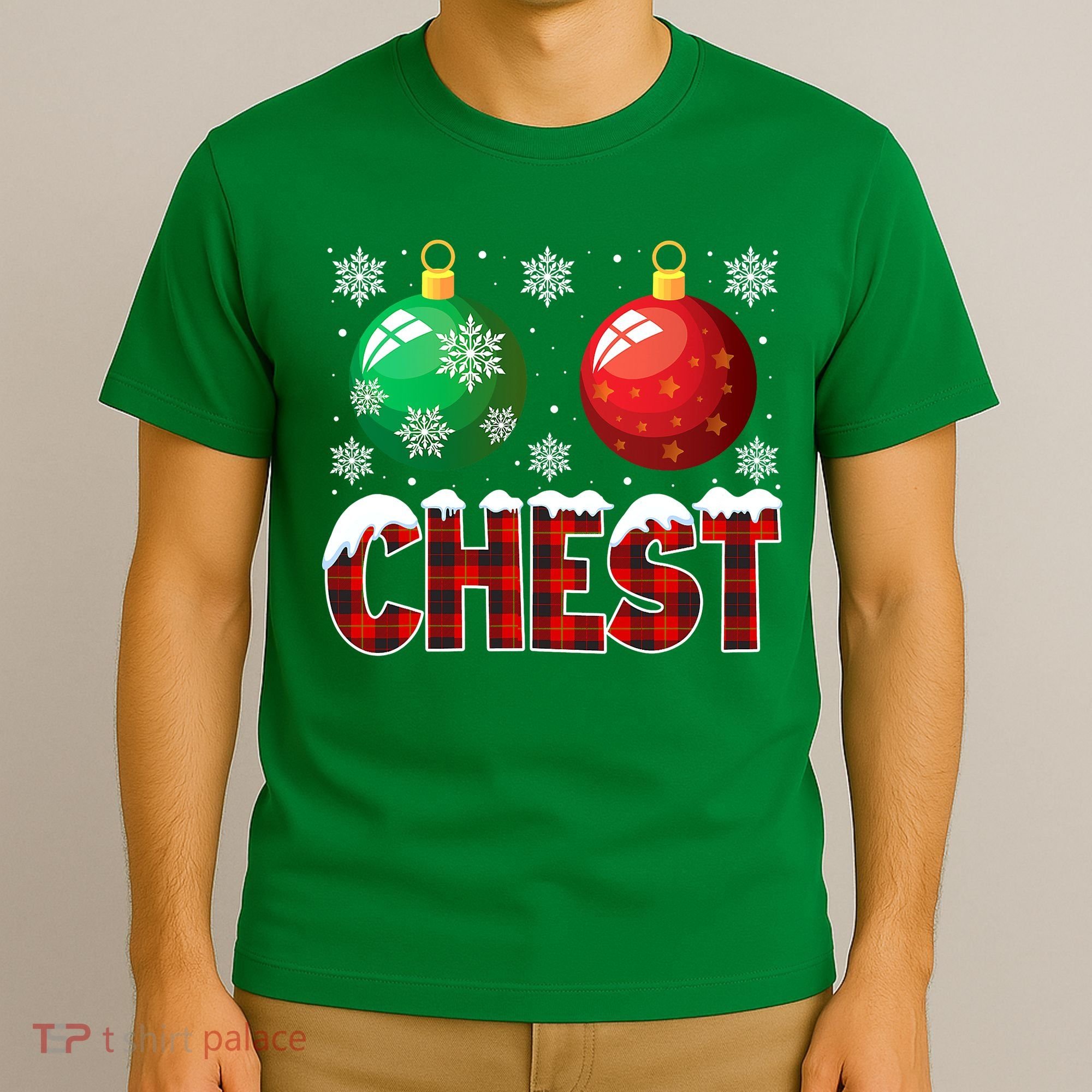 Chest Nuts Christmas Funny Matching Couple Chestnuts T-Shirt