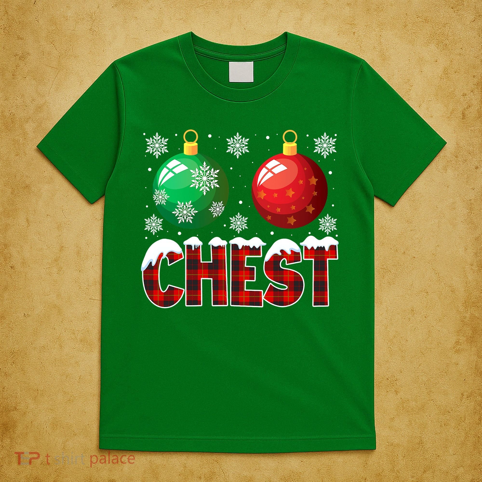 Chest Nuts Christmas Funny Matching Couple Chestnuts T-Shirt