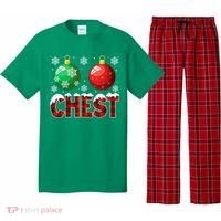 Chest Nuts Christmas Funny Matching Couple Chestnuts Pajama Set thumb 0
