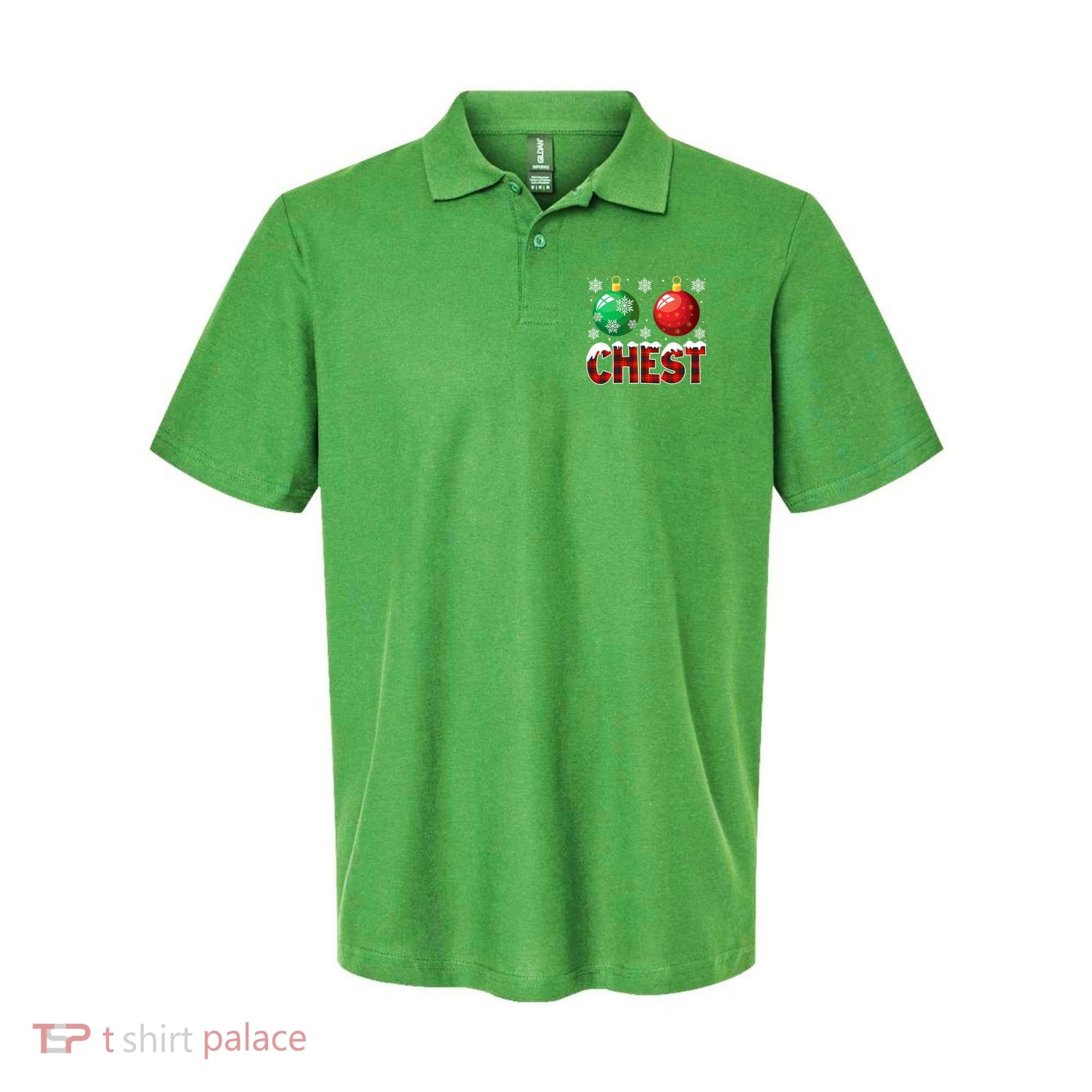 Chest Nuts Christmas Funny Matching Couple Chestnuts Polo