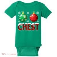 Chest Nuts Christmas Funny Matching Couple Chestnuts Baby Bodysuit thumb 0