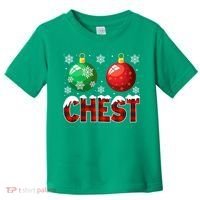 Chest Nuts Christmas Funny Matching Couple Chestnuts Toddler T-Shirt thumb 0