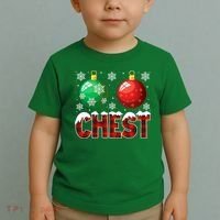 Chest Nuts Christmas Funny Matching Couple Chestnuts Toddler T-Shirt thumb 2