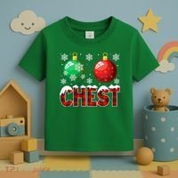 Chest Nuts Christmas Funny Matching Couple Chestnuts Toddler T-Shirt thumb 3