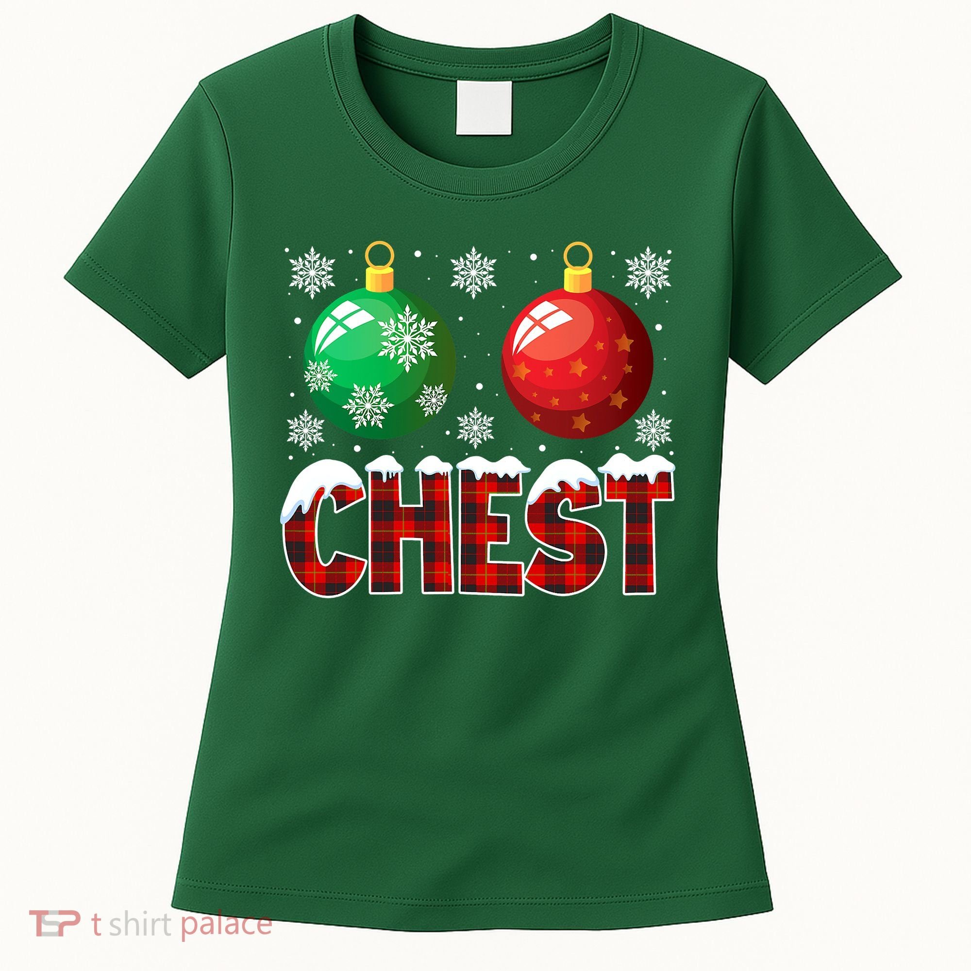 Chest Nuts Christmas Funny Matching Couple Chestnuts Women's T-Shirt