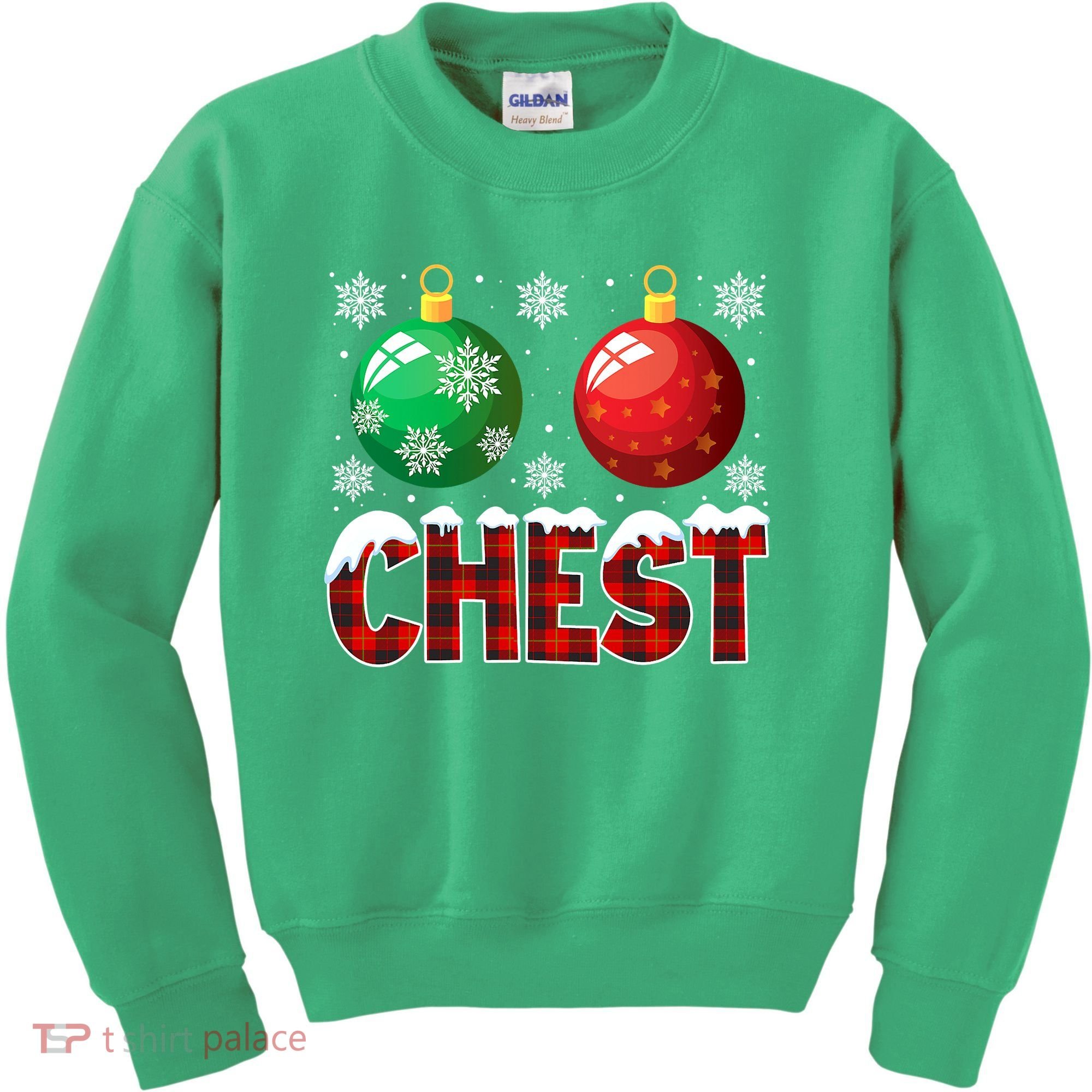 Chest Nuts Christmas Funny Matching Couple Chestnuts Kids Sweatshirt
