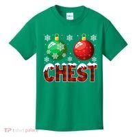 Chest Nuts Christmas Funny Matching Couple Chestnuts Kids T-Shirt thumb 0