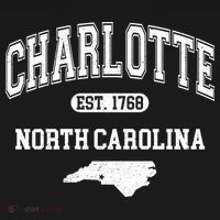 Charlotte North Carolina Est. 1768 Varsity Women's Hoodie thumb 2