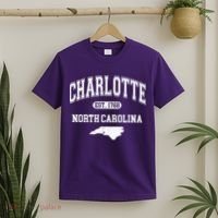 Charlotte North Carolina Est. 1768 Varsity T-Shirt thumb 2