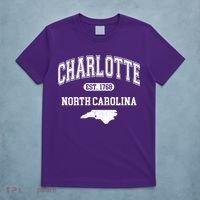 Charlotte North Carolina Est. 1768 Varsity T-Shirt thumb 5