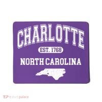 Charlotte North Carolina Est. 1768 Varsity Mousepad thumb 0