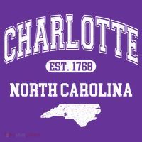 Charlotte North Carolina Est. 1768 Varsity Mousepad thumb 1