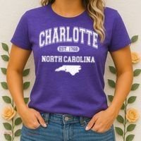 Charlotte North Carolina Est. 1768 Varsity Women's T-Shirt thumb 2