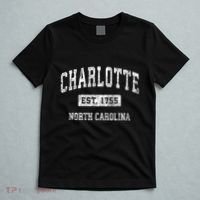 Charlotte North Carolina Nc Vintage Established T-Shirt thumb 5
