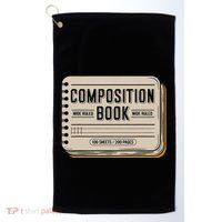Composition Notebook Costume Golf Towel thumb 0