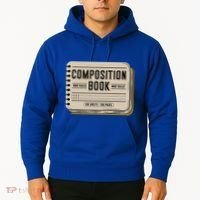 Composition Notebook Costume Hoodie thumb 2