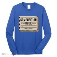Composition Notebook Costume Long Sleeve Shirt thumb 0