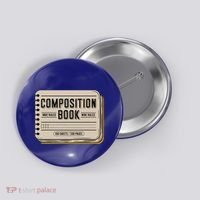 Composition Notebook Costume Button thumb 0