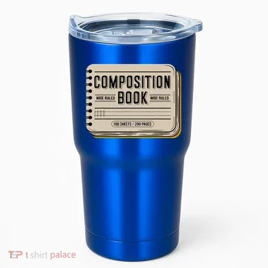 Composition Notebook Costume Tumbler