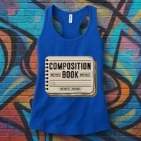 Composition Notebook Costume Women's Tank Top thumb 3