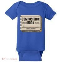 Composition Notebook Costume Baby Bodysuit thumb 0