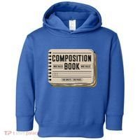 Composition Notebook Costume Toddler Hoodie thumb 0