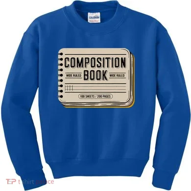 Composition Notebook Costume Kids Sweatshirt