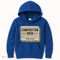 Composition Notebook Costume Kids Hoodie thumb 0