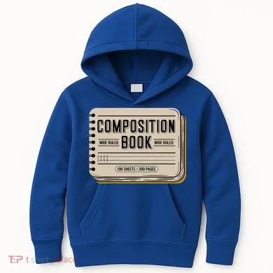 Composition Notebook Costume Kids Hoodie
