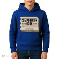 Composition Notebook Costume Kids Hoodie thumb 4