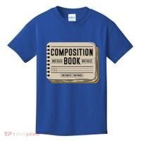 Composition Notebook Costume Kids T-Shirt thumb 0