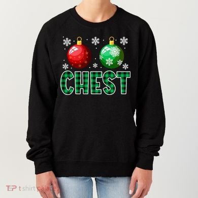 Chest Nuts Christmas Funny Couples Christmas Chestnuts Women's Sweatshirt