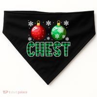 Chest Nuts Christmas Funny Couples Christmas Chestnuts USA-Made Doggie Bandana thumb 0