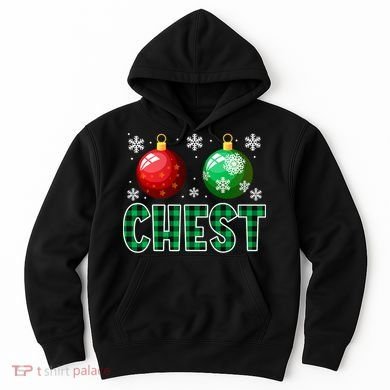 Chest Nuts Christmas Funny Couples Christmas Chestnuts Hoodie