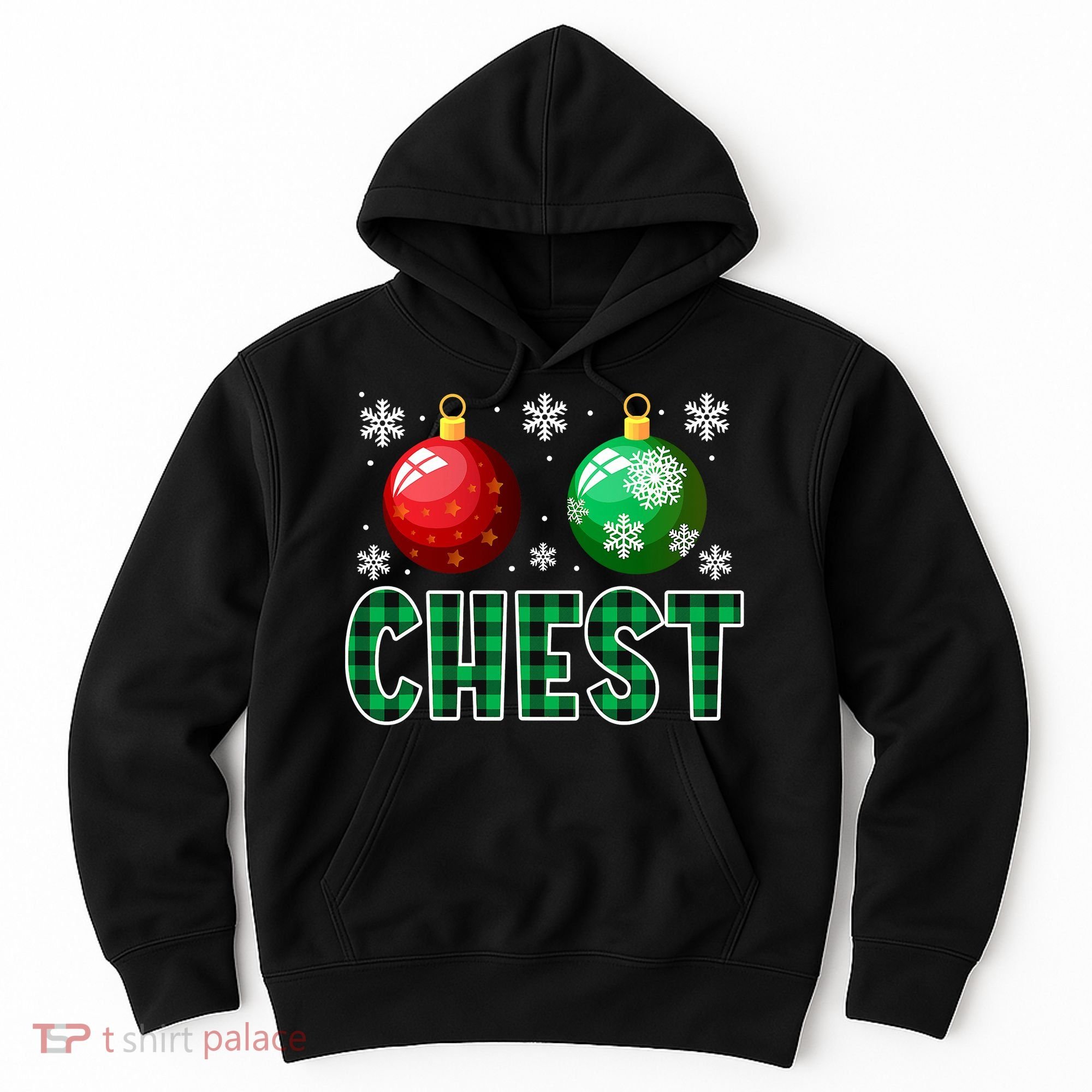 Chest Nuts Christmas Funny Couples Christmas Chestnuts Hoodie
