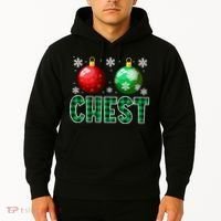 Chest Nuts Christmas Funny Couples Christmas Chestnuts Hoodie thumb 2