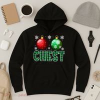 Chest Nuts Christmas Funny Couples Christmas Chestnuts Hoodie thumb 3