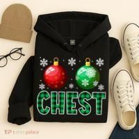 Chest Nuts Christmas Funny Couples Christmas Chestnuts Hoodie thumb 4
