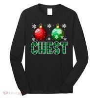 Chest Nuts Christmas Funny Couples Christmas Chestnuts Long Sleeve Shirt thumb 0