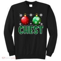 Chest Nuts Christmas Funny Couples Christmas Chestnuts Sweatshirt thumb 0