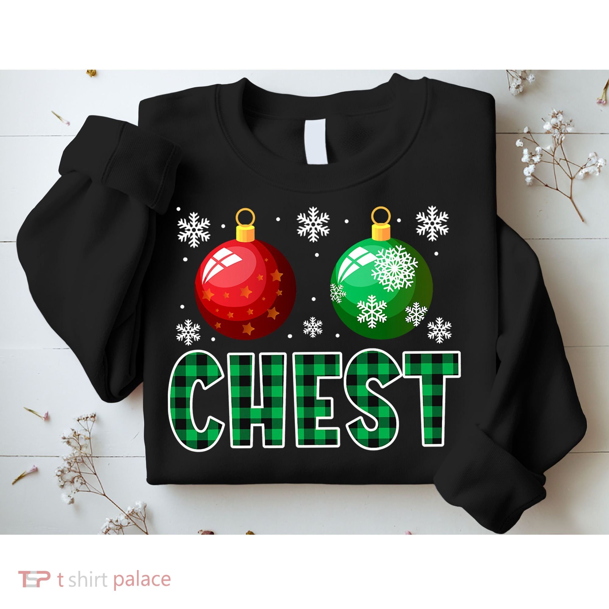 Chest Nuts Christmas Funny Couples Christmas Chestnuts Sweatshirt