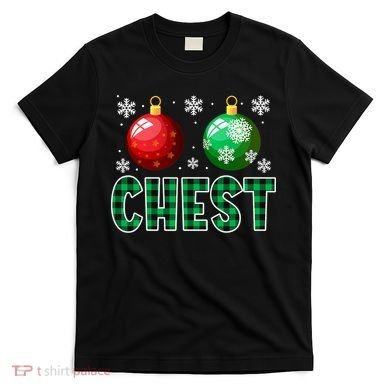 Chest Nuts Christmas Funny Couples Christmas Chestnuts T-Shirt