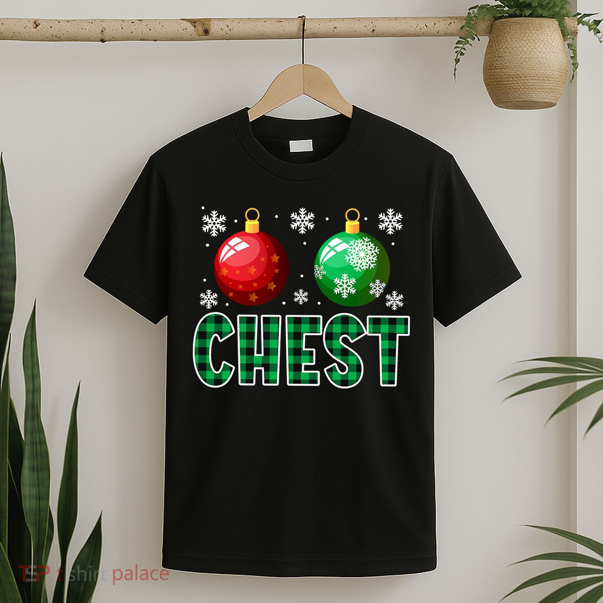 Chest Nuts Christmas Funny Couples Christmas Chestnuts T-Shirt