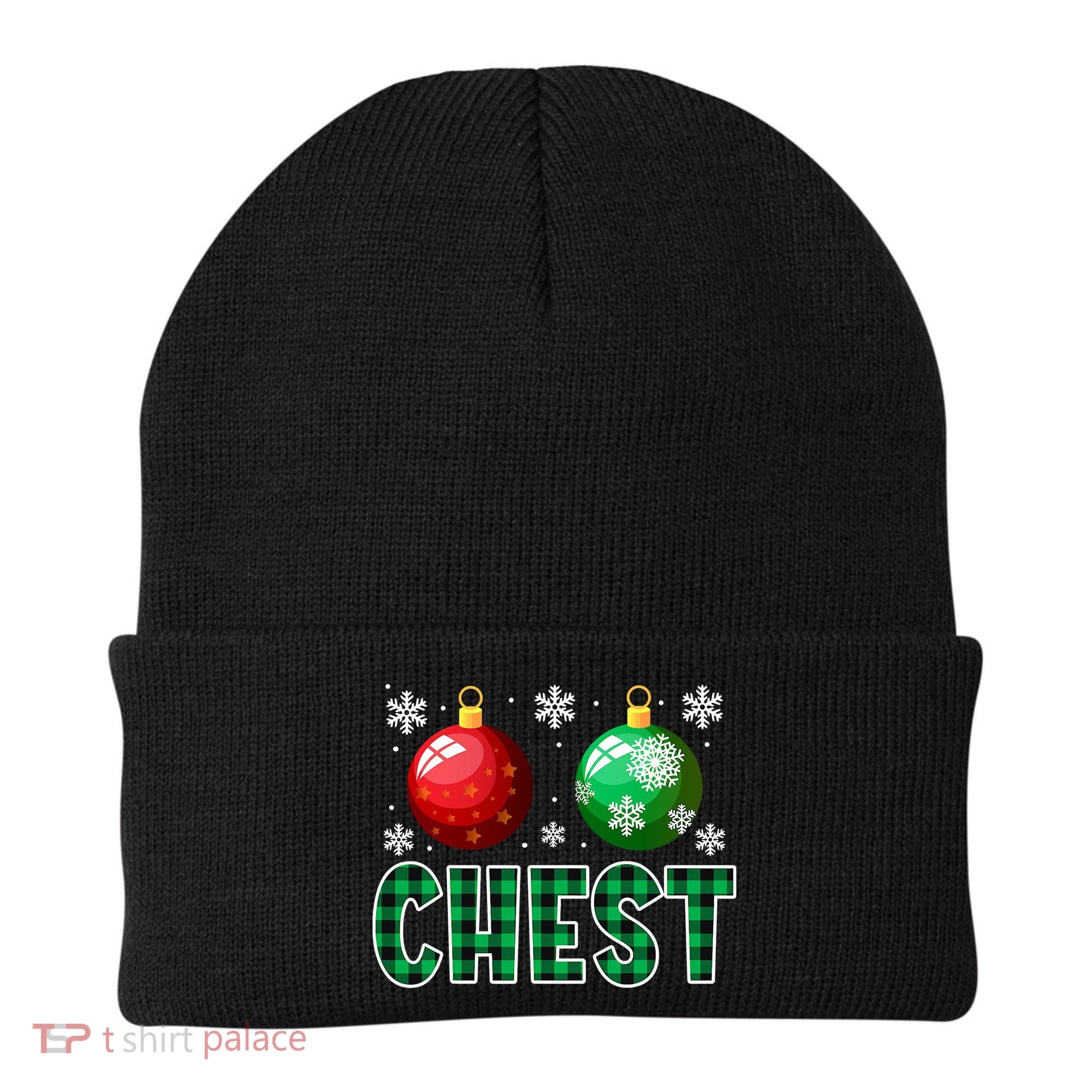 Chest Nuts Christmas Funny Couples Christmas Chestnuts Beanie