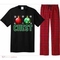 Chest Nuts Christmas Funny Couples Christmas Chestnuts Pajama Set thumb 0