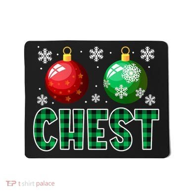 Chest Nuts Christmas Funny Couples Christmas Chestnuts Mousepad