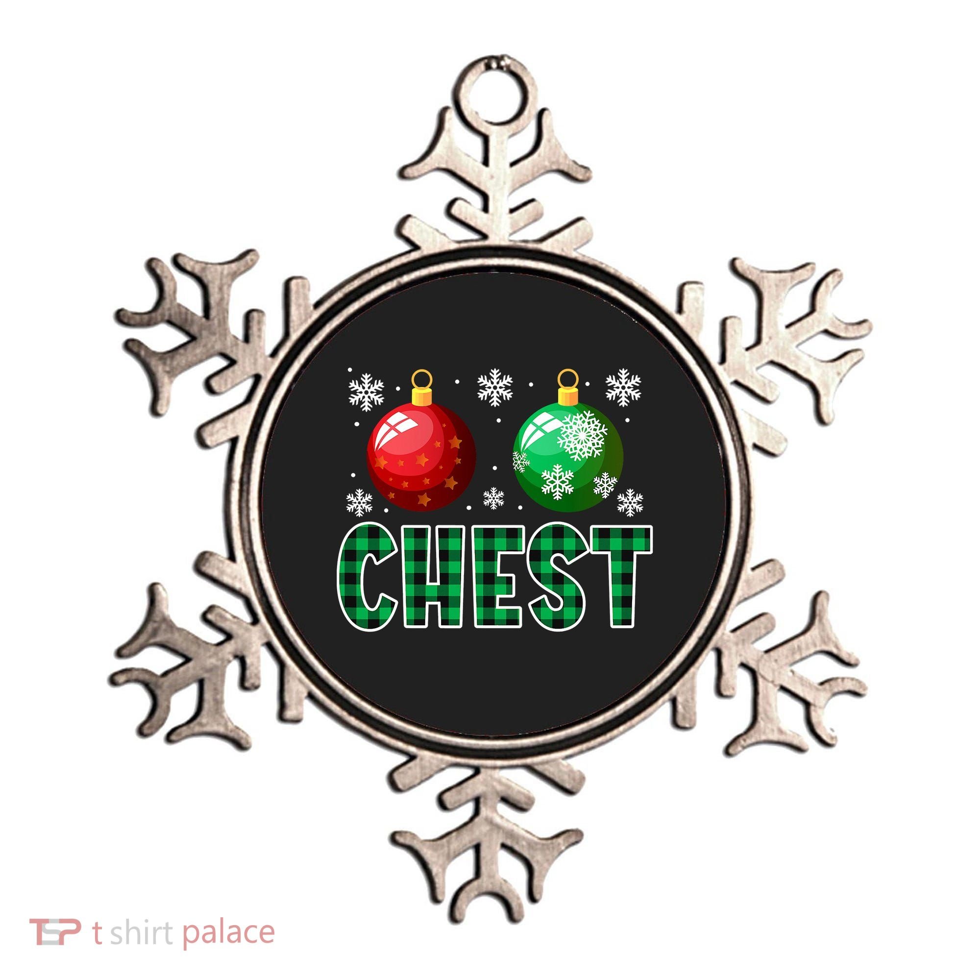 Chest Nuts Christmas Funny Couples Christmas Chestnuts Ornament