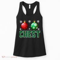 Chest Nuts Christmas Funny Couples Christmas Chestnuts Women's Tank Top thumb 0